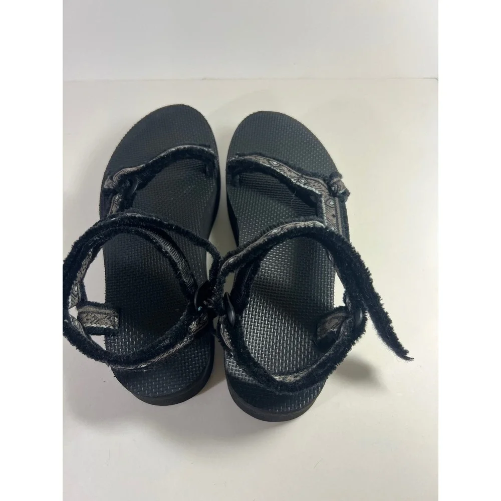 Teva Flatform Universal Maressa‎ Sandals Black Geometric Print 9